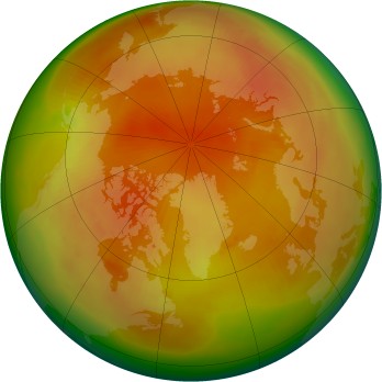 Arctic ozone map for 1979-04